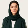 Bufanda Larga Lisa de Chifón de Terciopelo de Alta Calidad y Sofisticada, Pañuelo para la Cabeza con Cabeza de Diamante, Bufanda de Gasa Estilo Malayo Nuevo Kashkha