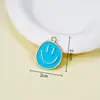 Pingente de Rosto Sorridente Assimétrico Popular Transfronteiriço Expressão Fofa Pingente de Liga Leve Acessórios para Pulseira Colar DIY