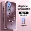 Adecuado para Opporeno13Pro Funda para Teléfono Móvil con Succión Electromagnética Flash Lente Todo Incluido Findx8 Funda Escarchada Refrescante con Tacto de Piel