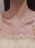 Un Diamante Rosa~Collar Brillante para Mujer, Moderno y Lujoso, Brillo de Cielo Estrellado, Súper Brillante, Cadena de Clavícula de Alta Gama