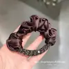 Goma para el pelo de scrunchie con cuentas vintage estilo francés tridimensional para coleta moño accesorio para el cabello nuevo exquisito banda elástica