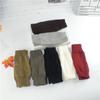 Guantes de Punto sin Dedos de Color Sólido Lisos Estilo Coreano Yifan para Pareja de Mujeres, Cálidos para Invierno