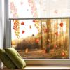 DJ1511-YY Adhesivo de pared otoñal con hojas de arce caídas, adhesivo de ventana de vid, adhesivo de vidrio estático, adhesivo de pared decorativo para el hogar