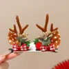 Pinzas para el Cabello de Navidad Diademas Pinzas para Niñas Fiesta Ambiente de Adulto Diademas Lindas Pinzas para el Cabello de Cuernos Accesorios