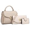 Bolsas Femininas Transfronteiriças 2026 Primavera Novo Conjunto de Várias Peças para Mulheres de Meia-Idade, Bolsa de Ombro Transversal Elegante de Cor Sólida com Aba