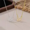 Colar de Cisne Multicolor de Alta Qualidade Shijia Clássico Aço Titânio Não Desbota Facilmente Colar Grande Cristal Zircônia Corrente Clavícula para Mulheres