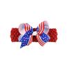 Acessórios de Cabelo Infantis Transfronteiriços Headwear Série Dia da Independência Americana Moda Flor Bolha Rede de Cabelo Grampo de Cabelo Laço Infantil