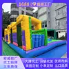 Castelo Inflável Grande com Torre e Escorregador Design Combinado Material de PVC Resistente ao Desgaste Equipamento de Playground ao Ar Livre para Crianças