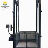 Plataforma elevadora de carga con riel guía, elevador eléctrico hidráulico de doble vía para interiores de 2 toneladas, fabricante de elevadores de carga personalizados no estándar