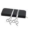 Venta al por mayor de fábrica juego de tijeras de barbero tijeras planas tijeras de entresacar tijeras para flequillo tijeras de peluquería 6 pulgadas tijeras de barbero plateadas