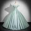 Vestido de Noche de un Hombro para Mujer 2026 Nuevo Estilo Ceremonia de Mayoría de Edad Graduación Anfitrión Examen de Arte Vestido para Actuación Vocal Lujo Ligero Sensación de Alta Gama