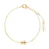 Pulsera de plata de ley S925 estilo INS abeja, popular en Europa y Estados Unidos, moda simple geométrica creativa mini pulsera de abeja