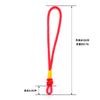 Pieza de Mano Tejida Extremo de Cuerda Accesorios Semiacabados Cuerda para Juguetes Nylon de Alta Calidad Círculo Rojo Cabeza Colgante Accesorios para Extremo de Cuerda de Pieza de Mano