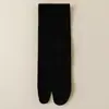 Calcetines de dos dedos hasta la pantorrilla estilo verano finos calcetines holgados calcetines de algodón de punta dividida calcetines personalizados de color liso para el pulgar calcetines de verano geta
