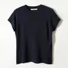 2025 Primavera y Verano Cuello Redondo Manga Corta Holgada, Cómoda y Adelgazante Ropa Exterior Camiseta Tejido de Punto Fino Estilo Primavera 2026