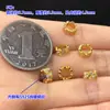 Prata Esterlina S925 Banhada a Ouro Zircônia Totalmente Cravejada com Microcravação Espaçador de Cristal Pulseira Espaçadora Pulseira Colar Acessórios DIY Feitos à Mão