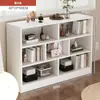 Estante de Livros Estante de Armazenamento de Chão Armário de Armazenamento Doméstico Armário Baixo Estilo Creme Gabinete Lateral Simples Estante de Armazenamento para Sala de Estar Quarto Estante de Livros