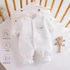 Mameluco Cálido de Bebé para Primavera y Otoño, Algodón Puro Clase A sin Costuras para Dormir en Casa para Recién Nacidos, Traje para Gatear para Bebés