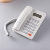 Atacado de Fábrica Telefone Inglês Cor Sólida Neutro Sem Logotipo Identificador de Chamadas Recebidas Escritório Fixo Linha Fixa Comércio Exterior Transfronteiriço