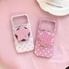 Funda Magnética Estilo Coreano Ins con Puntos y Estrellas Adecuada para Teléfono Móvil Apple 17Promax Funda Iphone16P Linda 15 Soporte