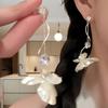 2025 Pendientes de Borla Larga de Iris Fresco Atmósfera Nicho Estilo Exquisito Pendientes Versátiles Elegantes Suaves
