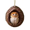 Novo produto transfronteiriço: Decorações planas de acrílico, enfeites de Natal, presentes de feriado perfeitos, decorações de animais para árvore de Natal