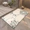 Alfombrilla de baño de alta gama en estilo wabi-sabi japonés, absorbente de agua y antideslizante, resistente a la suciedad y duradera, alfombrilla de suelo de tierra de diatomeas