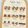 Acessórios de Arte para Unhas Desenho Animado Hello Kitty Boia de Natação Férias Havaianas Gatinho Kt Fofo Pedras de Resina Decorações de Unhas Vestíveis DIY