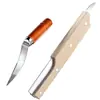 Herramientas de Cocina Multifuncional Cuchillo de Coco con Mango de Madera, Abre Cocos, Abre Cocos de Acero Inoxidable, Utensilios de Cocina para Uso Doméstico