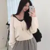 Con capucha, novedad de otoño para mujer de nicho, diseño entallado en la cintura, asimétrico, top blanco y gris de moda, talla única