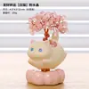 Árbol de la Fortuna Amarillo de Cristal Regalo para Colegas, Regalo de Oficina, Nueva Figura Linda de Gato, Decoración Creativa