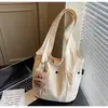 Bolsa de Ombro Transfronteiriça 2026 Novo Estilo Coreano com Múltiplos Bolsos, Bolsa Saco Fashion Grande Capacidade, Bolsa de Mão Versátil de Tecido para o Dia a Dia