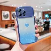 Janela grande ondulada galvanizada adequada para capa de celular Apple 15promax iphone14 tendência 11 amor glitter