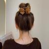 Maillard Elegante Tiara de Lazo de Lana Pinza para el Cabello para Mujer Cabeza Linda Pinza de Agarre para Bola de Cabeza Pinza de Cabello de Alta Calidad