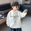 Sudadera con capucha para niño Primavera 2026 Nueva Moda para Niños Pequeños y Medianos Prenda Superior de Capa Interior Suelta Ropa con Personalidad Fresca Atractiva de Moda