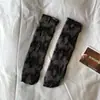 Meias de malha empilhadas estilo coreano verão meias finas de renda de flor respirável meias de fada meias curtas transparentes meias de tubo médio doces