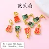 Pingente do Ano do Cavalo Esmaltado Areia Colorida Acessórios Dourados Acessórios de Joias Artesanais DIY Pulseira Colar Pingente Acessórios de Joias