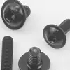 Parafuso Sextavado Cabeça Redonda Preto Aço Inoxidável 201 com Arruela Parafuso Cabeça Chata Zinco Preto M3/M4/M5/M6