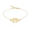 Pulsera de Moda Europea y Americana Pulsera de Mapa Mundial de Moda Pulsera Sencilla con Patrón Hueco Nicho Pulsera Versátil Joyería