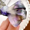 Faixa de Cabelo Versátil com Laço Retro Corda de Cabelo Bola de Joia Elástico para Rabo de Cavalo Alto Clipe Jacaré de Ácido Acético Acessórios de Cabelo Adorno de Cabeça