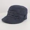 Gorra de béisbol plisada de moda estilo "old money" de alta gama coreana para mujer, versátil para otoño, hace que la cara se vea más pequeña, gorra de boina, gorra de béisbol para cabezas pequeñas