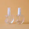 En stock: Botella de Vidrio para Spray de Perfume de 10 ml con Forma de Manzana Plana, Botella para Esencia, Botella Dispensadora, Botella de Perfume