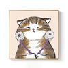 Pintura al óleo digital de gato estilo nórdico DIY para sala de estar, habitación infantil, dormitorio pequeño y fresco, pintado a mano, relleno decorativo, pintura colgante