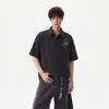 Nova Camisa Masculina de Manga Curta Bordada Xadrez Estilo Chinês Tamanho Grande Marca Tendência Verão Sensação Refrescante Seda de Gelo Casual Versátil