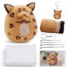 Amazon DIY Kit Combinación Animal Bola de Gato Colgante Fieltro de Lana Aguja de Fieltro Materiales para Manualidades Paquete al por Mayor DIY Creativo