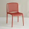 Cadeira Nórdica Moda Simples Cadeira com Encosto de Plástico Espessada Oca Cadeira de Jantar Lazer ao Ar Livre Negociação Loja de Chá com Leite Mesa e Cadeira