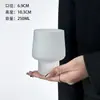 Taza de Tambor Esmerilado Francesa de Barriga de Diseño de Nicho Taza de Jugo para Ins Taza para Bebidas Frías Taza de Vidrio Taza de Leche Taza de Café