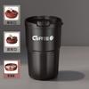 Nova Caneca de Aço Inoxidável 304 de Grau Alimentício para Uso Doméstico e em Dormitórios, Copo de Água com Aparência Sofisticada, Grande Capacidade, Copo de Café Portátil