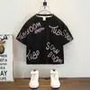 Camiseta de Manga Corta para Niños Verano 2025 Nuevo Top Infantil Verano Algodón Puro Holgado Moderno Elegante Fresco Atractivo Estilo Urbano