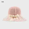 Sombrero de Playa con Adorno de Encaje, Sombrero de Paja con Cordones Estilo Ins para Mujer, Sombrero de Sol para Salidas de Verano, Sombrero Parasol